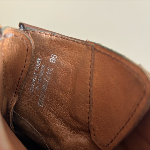 FRYE Tyler Engineer Leather Boots Women's Size 9 B Cognac Brown - Picture 9 of 9